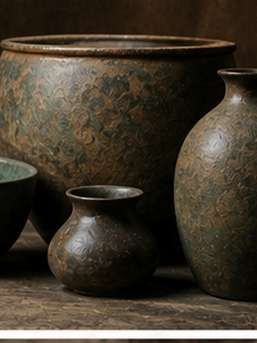 Herbal vessels and preparations in the apothecary at Isiwara Paura Sigiriya
